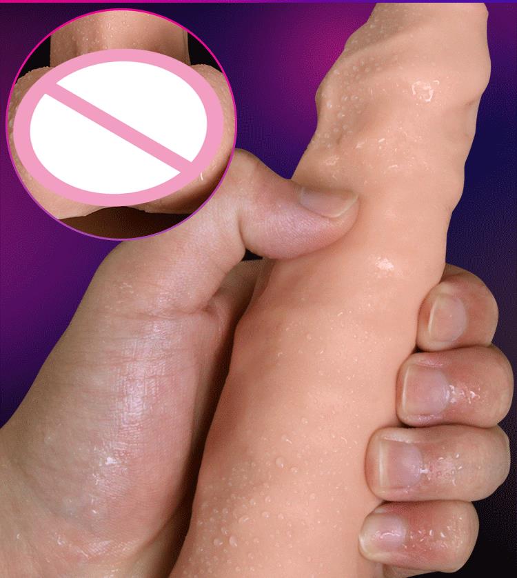 Фаллоимитатор С Подвижной Крайней Плотью